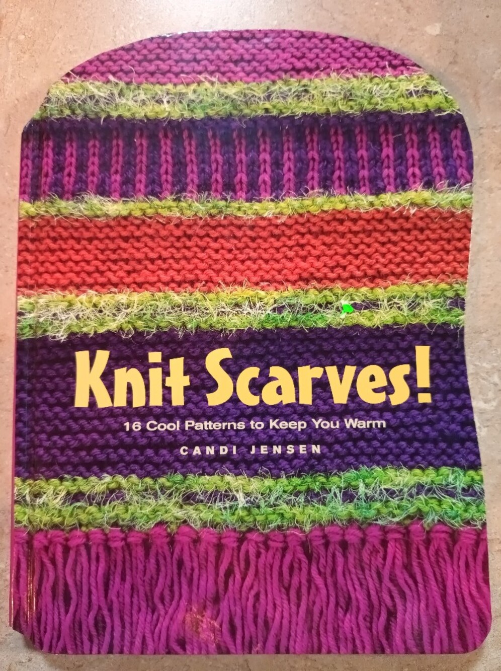 Knit Scarves! Pattern Book with Bright Striped Cover